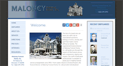 Desktop Screenshot of maloneyfuneral.com