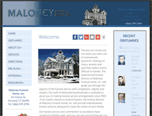 Tablet Screenshot of maloneyfuneral.com